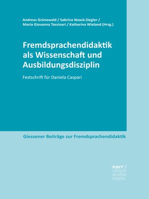 cover image of Fremdsprachendidaktik als Wissenschaft und Ausbildungsdisziplin